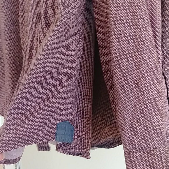 Lois Button down burgundy shirt XL - Picture 6 of 9
